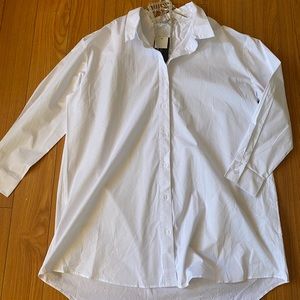 White shirt dress with bling